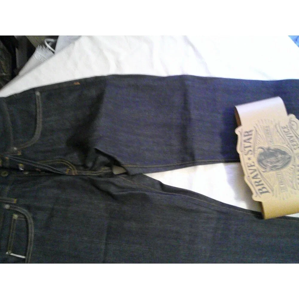 brave star jeans slim straight Dark Fest Japan Selvage Denim - Picture 2 of 5